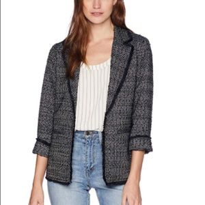 Cupcakes & Cashmere Tweed 3/4 Sleeve Blazer